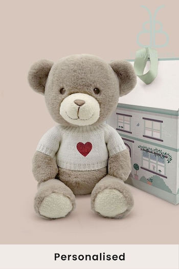 Valentine's Day Love Heart Frankie Bear Soft Toy, White (676260) | £32