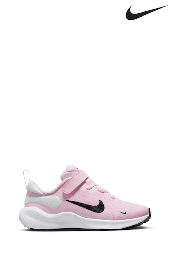 Nike midnight Pink Revolution 7 Junior Trainers (676802) | £38