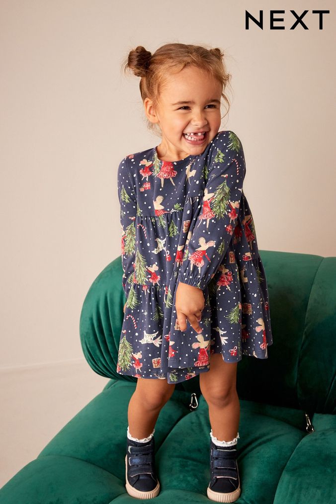 Navy blue shop christmas dress