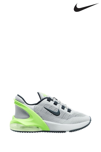 Nike slides Grey/Lime Air Max 270 GO Easy On Junior Trainers (676924) | £80