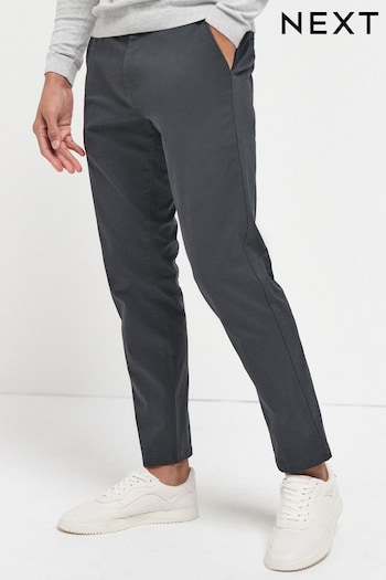 Charcoal Grey Slim Stretch Chino Trousers (677015) | £22
