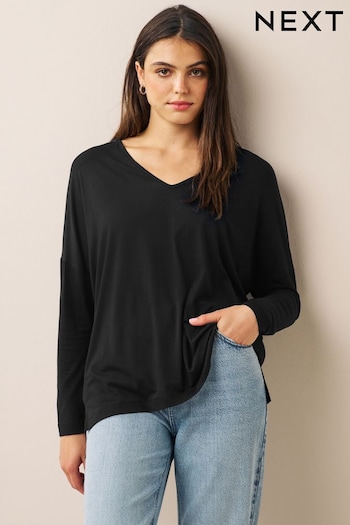 Black Long Sleeve Tunic Top (677472) | £23