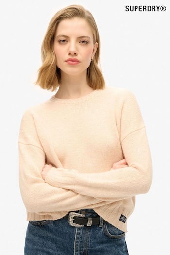 Superdry Shadow Pale Pink Essential Crew Neck Jumper (677482) | £45