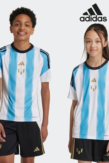 adidas Blue/White Messi Shirt (677714) | £23