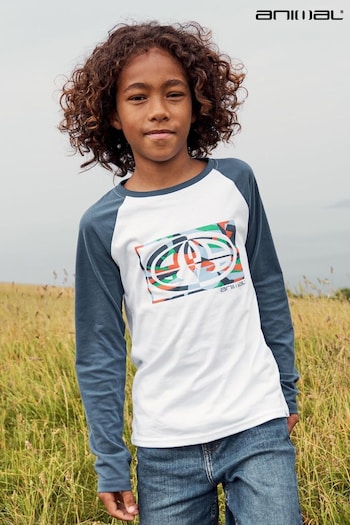 Animal Kids Blue Brady Organic Claw T-Shirt (678130) | £20