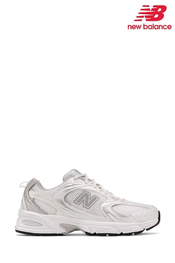 New Balance White/Silver 530 Trainers (678139) | £95 - £100
