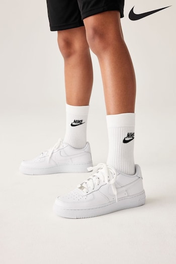 Nike high White Air Force 1 Youth Trainers (678175) | £70