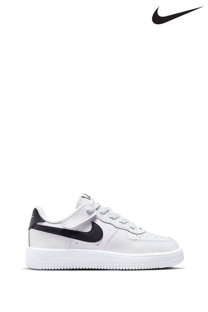 Black af1 with white tick top