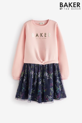 Baker by Ted Baker Pink Sweat Mockable Dress (678479) | £38 - £45