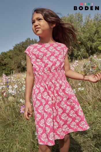 Boden Pink Printed Holiday Dress (678745) | £25 - £29