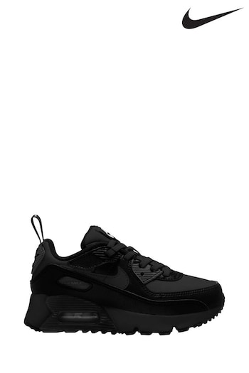 Nike Black Junior Air Max 90 Easy On Trainers (678859) | £64