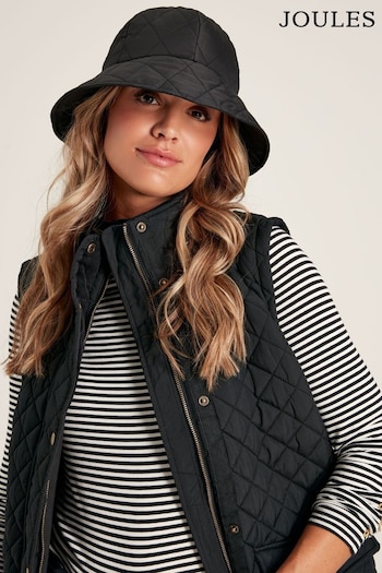 Joules Harriet Black Quilted Hat (679453) | £14