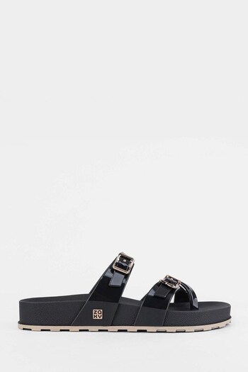 Zaxy Black Smart Slide Sandals (679716) | £44