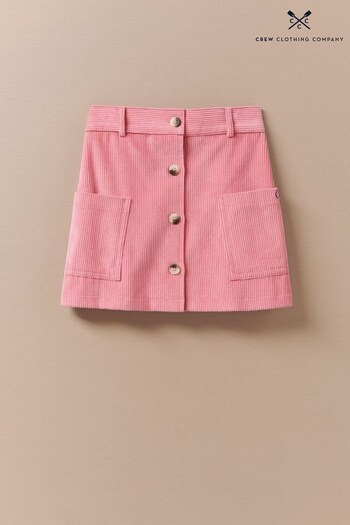 Crew Clothing Company Pink Cotton Straight Skirt (679976) | £22 - £24