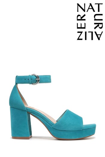 Naturalizer Blue Pearlyn Heeled Suede Sandals (680194) | £140