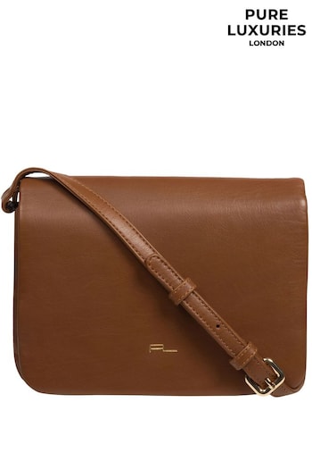 Pure Luxuries London Ella Nappa Leather Cross-Body Bag (680493) | £59