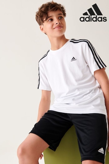 adidas White Sportswear Designed To Move T-Shirt And pupos Set (680920) | £28