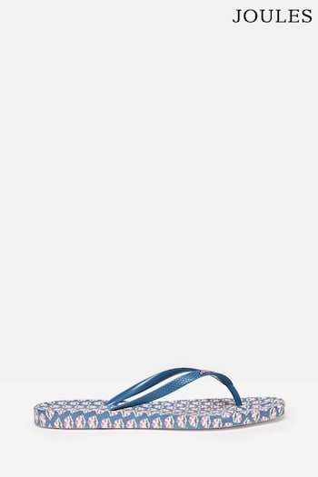 Joules Sunvale Blue Printed Flip Flops (681264) | £16.95