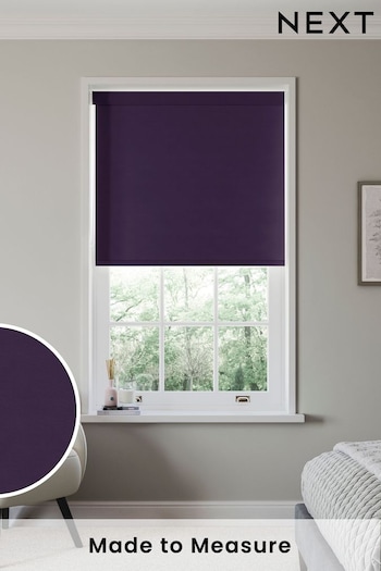 Grape Purple Glow Made to Measure Blackout Roller Blind (681421) | £55