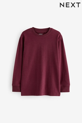 Berry Red Long Sleeve Cosy T-Shirt (3-16yrs) (681741) | £5 - £8