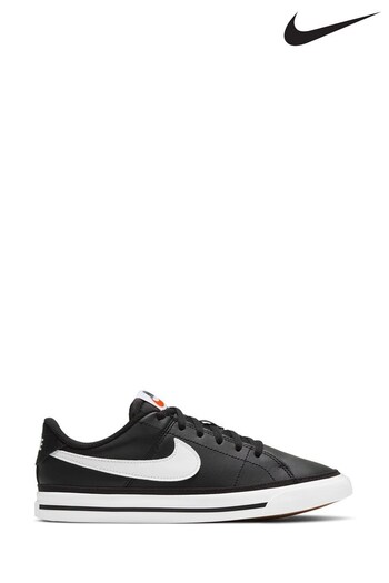 Nike Black/White Court Legacy Youth Trainers (682369) | £45