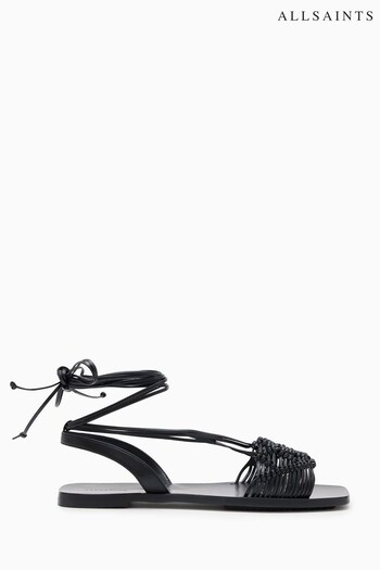 AllSaints Donna Black Sandals (682393) | £229