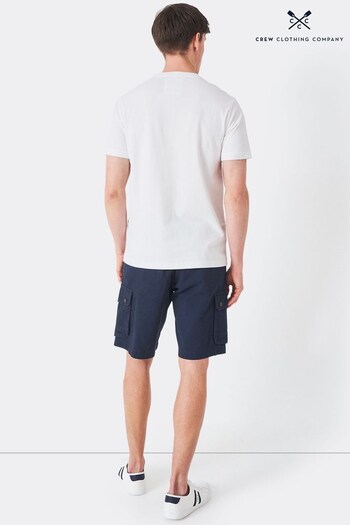 Crew mit Clothing Company White Cotton Classic T-Shirt (682601) | £25