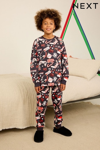 Red/Black Gamer Christmas Pyjamas (3-16yrs) (682663) | £14 - £19