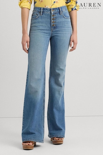 Lauren Ralph Lauren Blue Retro Flare Jeans (683000) | £189