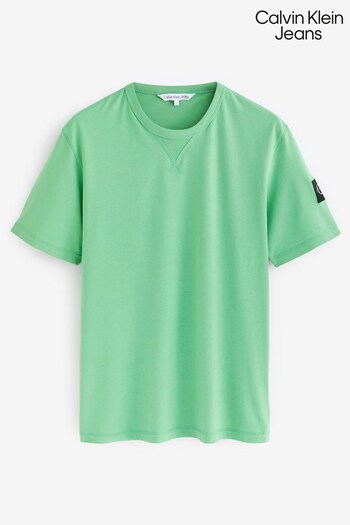 Calvin Klein Jeans Green Monologo Badged Regular Fit T-Shirt (683157) | £40