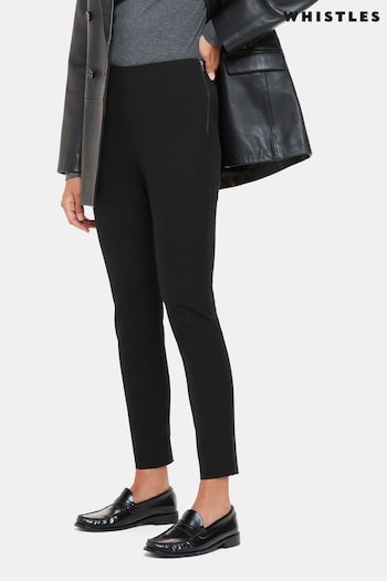 Whistles Black Super Stretch Trousers (683507) | £99