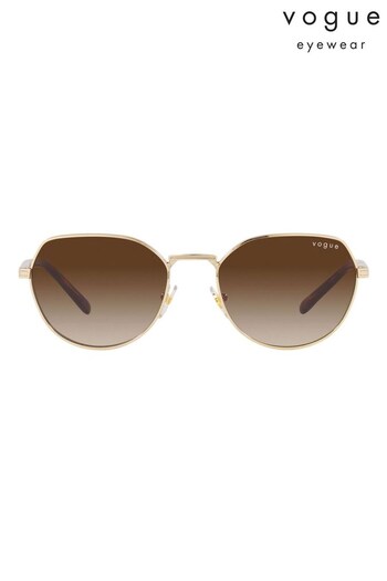Vogue Gold Sunglasses (683595) | £84