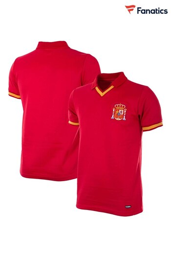 Fanatics Red Spain 1988 Retro Shirt (683927) | £60