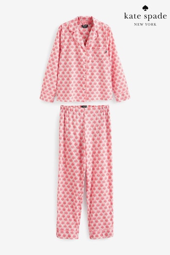 kate spade new york Pink Cotton Flower Print Pyjamas Set (684023) | £149