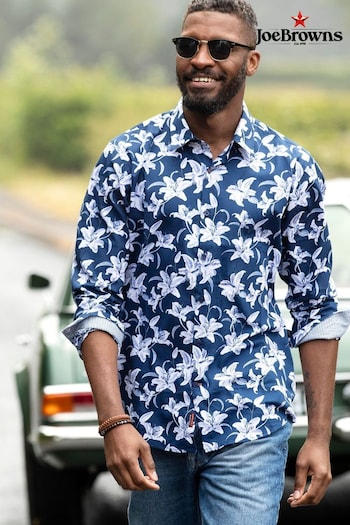 Joe Browns Blue Cool In Floral Shirt (684639) | £45