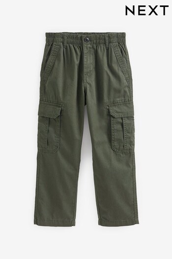 Khaki Green Cargo Trousers (3-16yrs) (684767) | £18 - £23