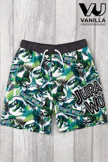 Vanilla Underground Green Jurassic World Licensing Swim Shorts (684869) | £16