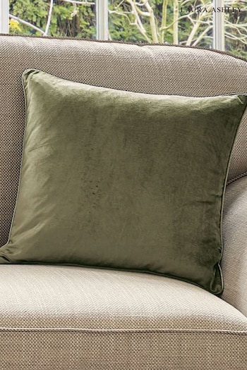 Laura Ashley Hedgerow Green Nigella Large Square - Feather Filled Cushion (685125) | £45