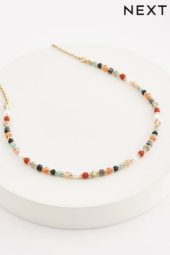 Multi Pastel Sparkle Short Necklace (685185) | £13