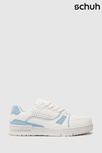 Schuh Melody Feature Lace-Up White Trainers (685256) | £35