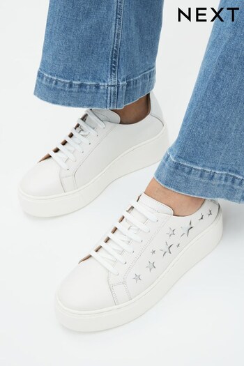 Signature Forever Comfort Leather Chunky Wedge Platform Trainers (685294) | £52