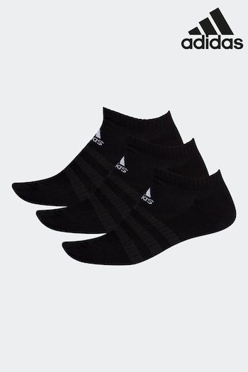 adidas Black Cushion Trainer Socks Three Pack Adult (685343) | £9