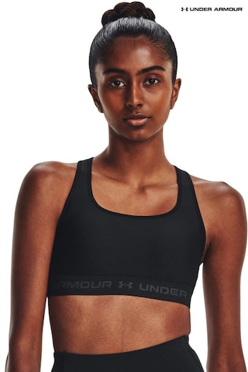 Under Armour Black Crossback Mid Support Bra (685511) | £32