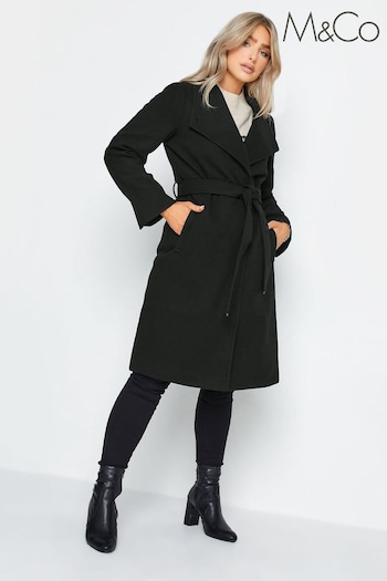 M&Co Black Formal Wrap Coat (685538) | £75