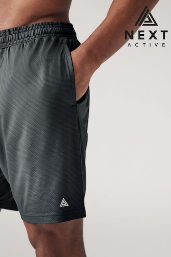 Slate Grey Textured Active Shorts (685682) | £14