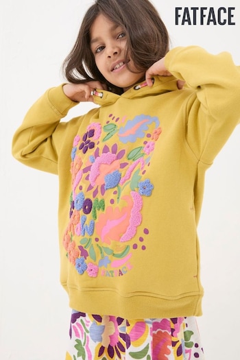 FatFace Yellow Art Club Popover Hoodie (686429) | £22