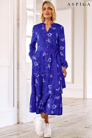 Aspiga Blue Jessica Shirt Dress (686668) | £150