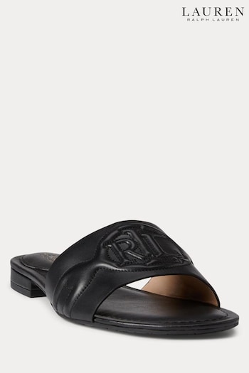Lauren Ralph Lauren Alegra III Leather Slides Sandals Kids (686744) | £129