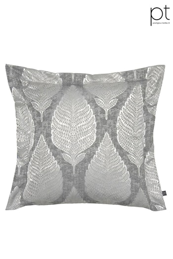 Prestigious Textiles Chrome Grey Treasure Jacquard Feather Filled Cushion (686911) | £27