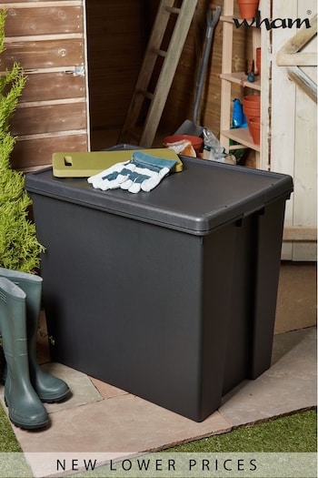 Wham Black Bam 154L Heavy Duty Recycled Storage Box with Lid (687348) | £35